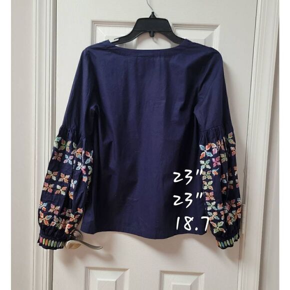 Anthrop Maeve Sonja Embroidered 2 - Picture 3 of 8